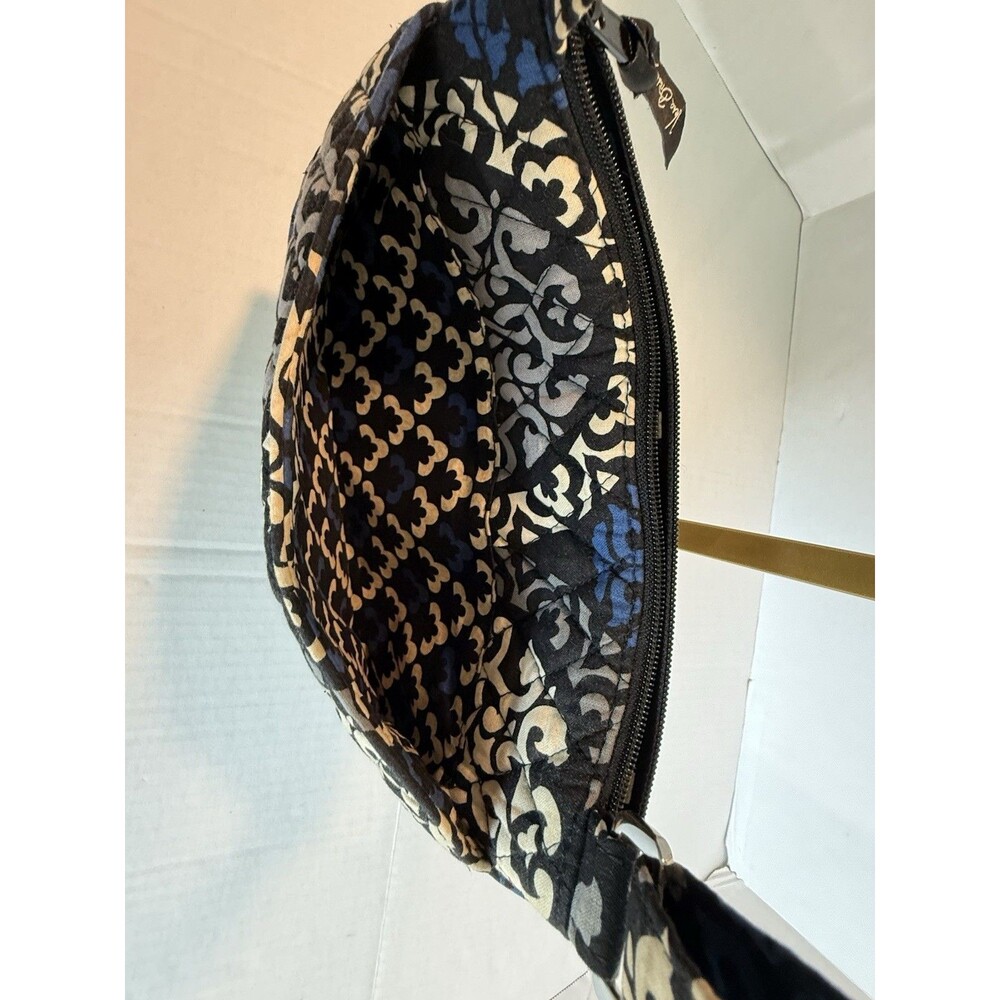 Vera Bradley Crossbody Canterberry Cobalt Quilted Cotton Fabric Bag - Picture 3 of 15